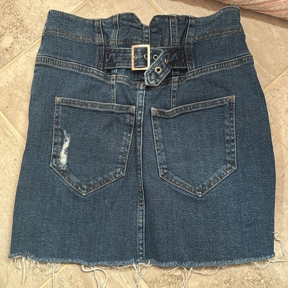 Free People Jean Mini Skirt - Picture 2 of 3
